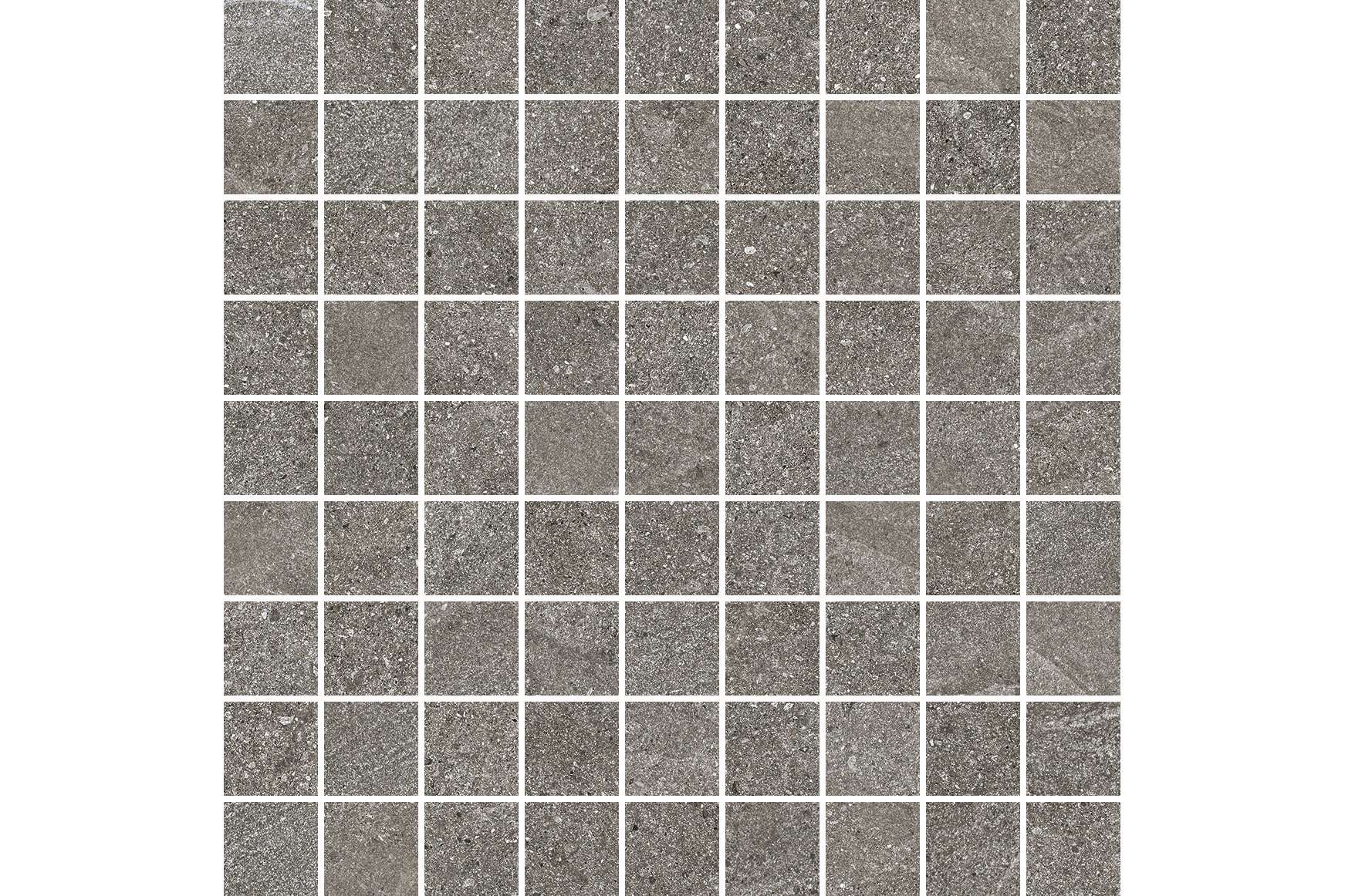Керамогранит Settecento Nordic Stone Mosaico Grey 3.1X3.1 Su Rete