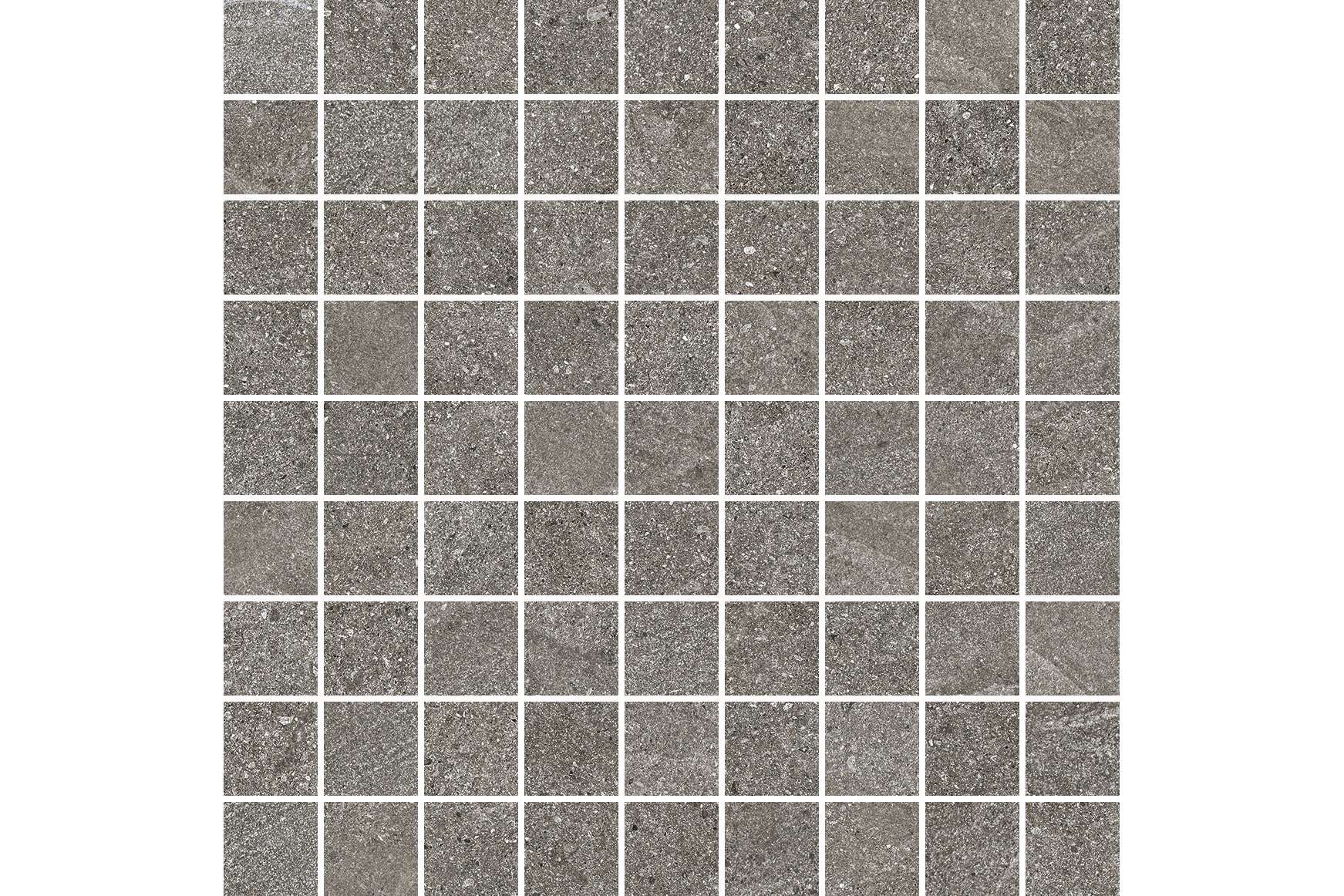 Керамогранит Settecento Nordic Stone Mosaico Grey 3.1X3.1 Su Rete