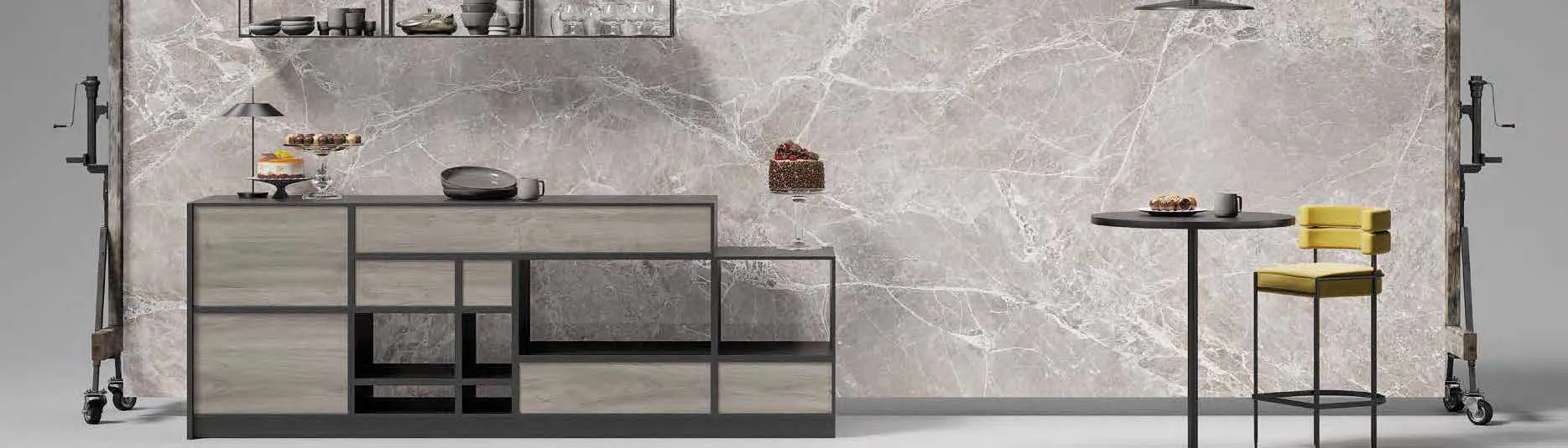Керамогранит Level by Emil Group Marmi Moon Grey Bookmatch A
