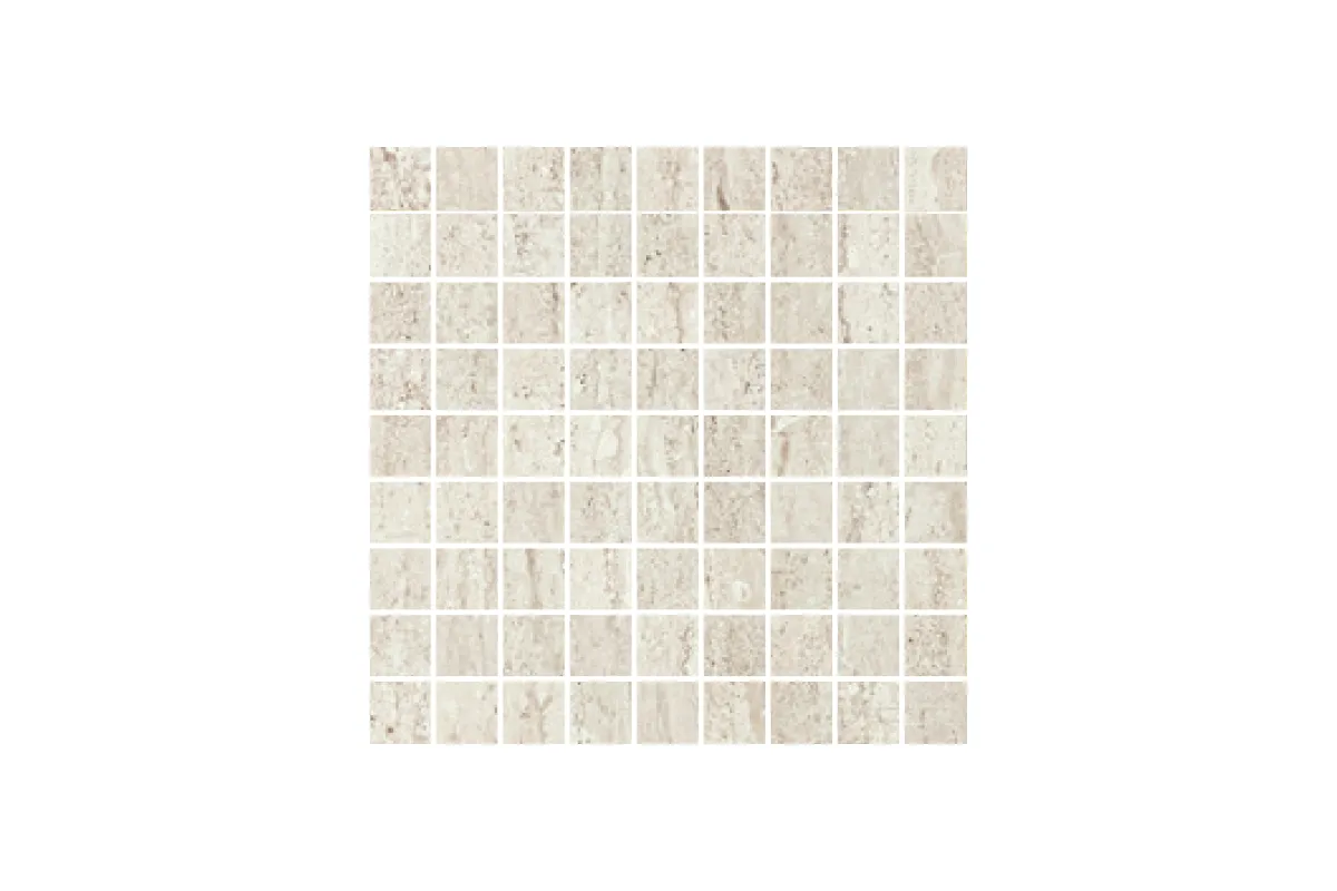 Керамогранит Cir Serenissima Travertini Due Bianco Mosaico 3X3