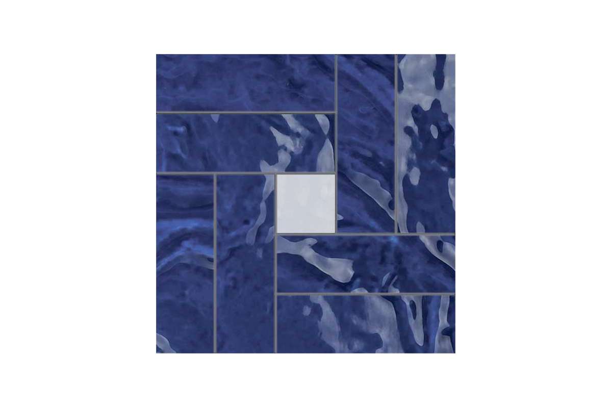 Керамогранит Cir Serenissima Tadelakt Mosaico Casablanca Blu