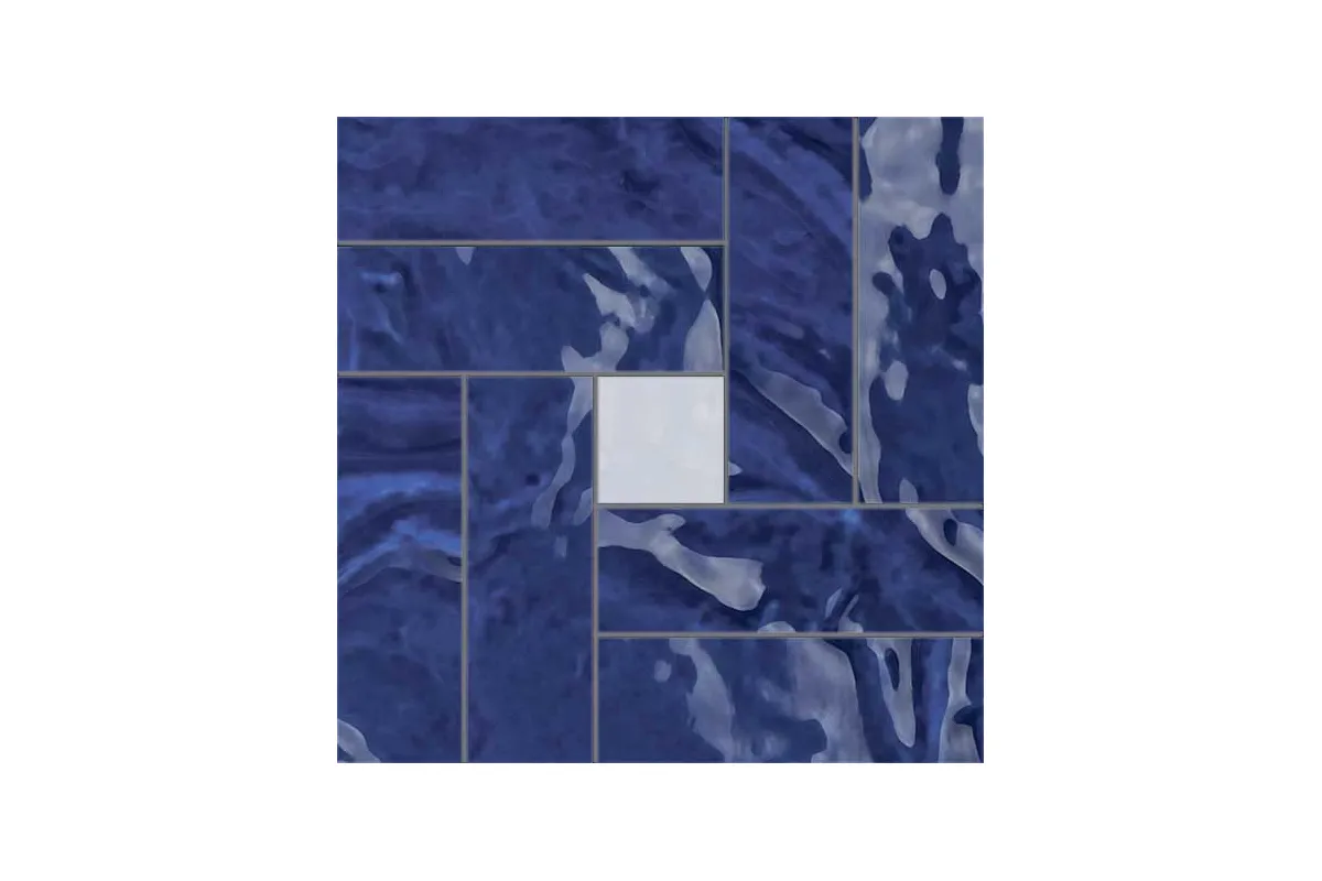 Керамогранит Cir Serenissima Tadelakt Mosaico Casablanca Blu