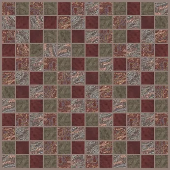 Керамогранит Decoratori Bassanesi Luci di Venezia Intreccio Small Luci-Riflesso-Mud-Red