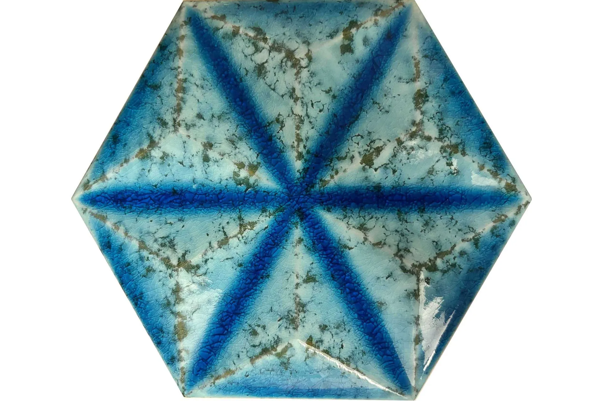 Керамогранит AcquarioDue Exa-3D Stella Azzurro Craquele