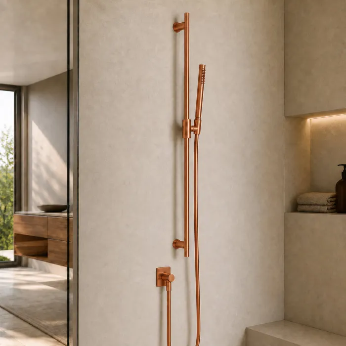 Cантехника Gessi Inverso Diamantato Штанга в комплекте с душевой лейкой , гибкий шланг 1,50 м и вывод воды