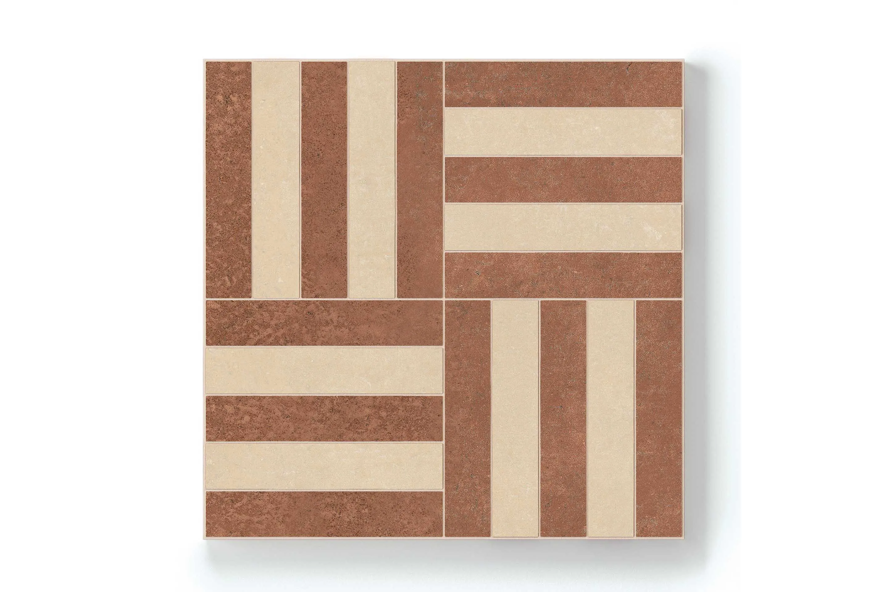 Керамогранит Florim Design SensiTerre Intreccio Mattone Cotone