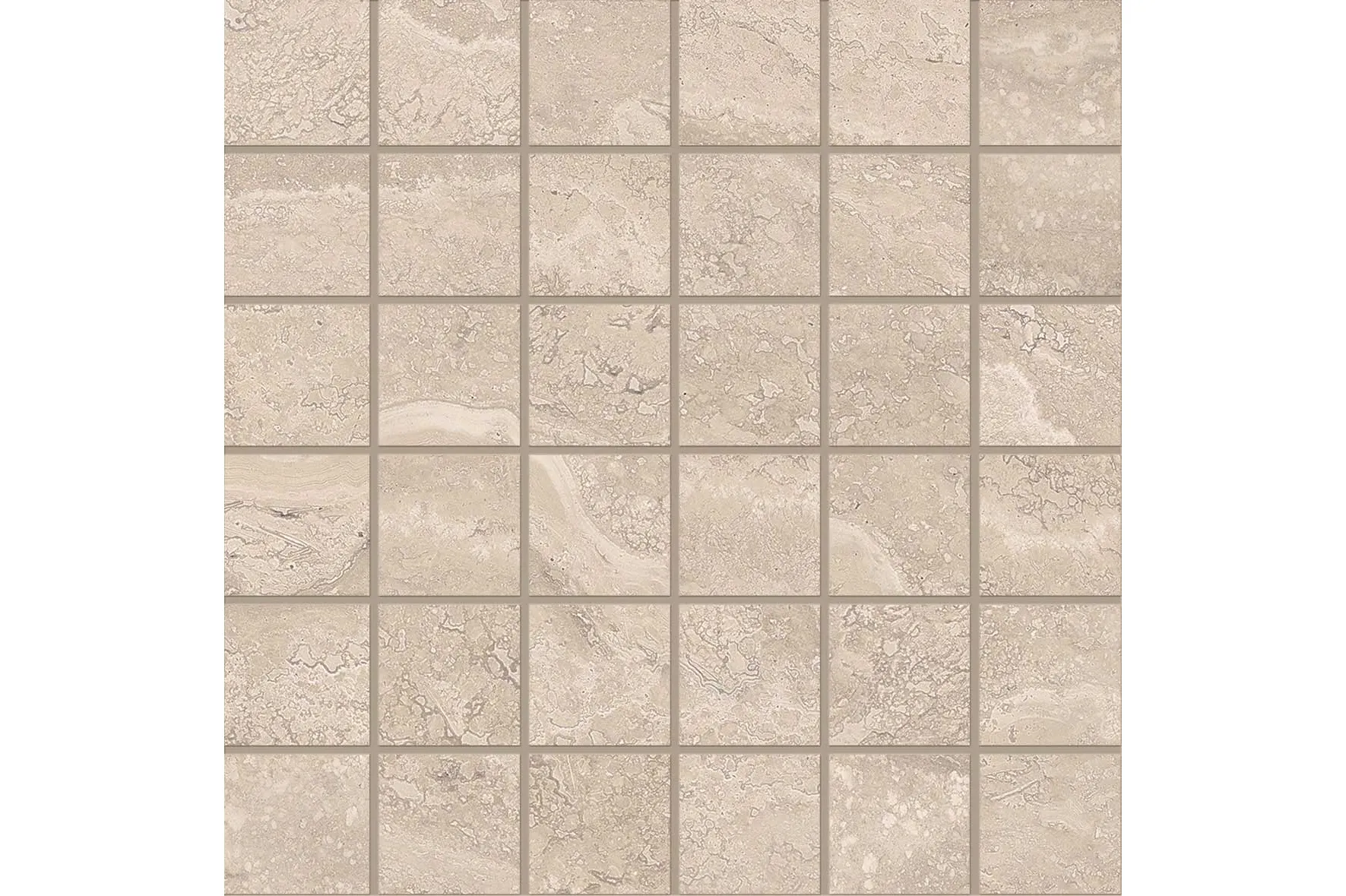 Керамогранит Emil Ceramica Dual Travertine Poro Chiuso Beige Mosaico 5X5