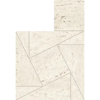 Керамогранит Atlas Concorde Marvel Travertine White Mosaico Tessellation