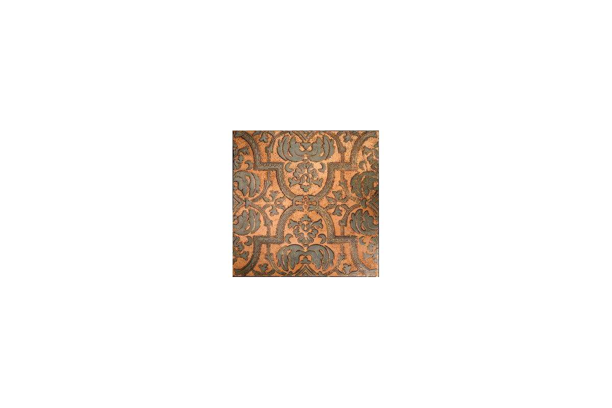 Мрамор Petra Antiqua Lacche 2 Glamour 1   Fondo Rame - Decoro Londongrey 30,5 X 30,5