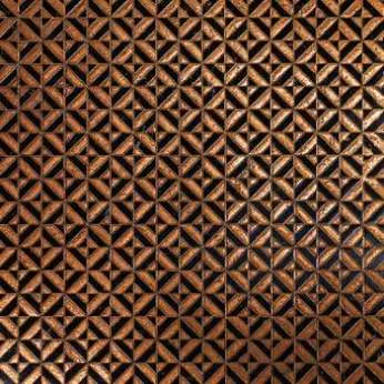 Мрамор Petra Antiqua Lacche 1 OPTICAL 3 Fondo Nero Marquinia Decoro Rame 30,5 x 30,5