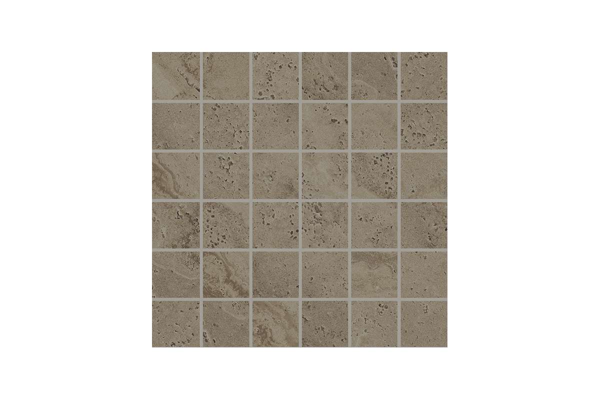 Керамогранит Provenza by Emil Group Unique Travertine Mosaico 5X5 Minimal Choсolate