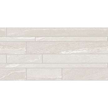 Керамогранит Ergon by Emil Group Stone Talk Listelli Sfalsati Martellata White