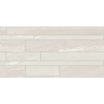 Керамогранит Ergon by Emil Group Stone Talk Listelli Sfalsati Martellata White