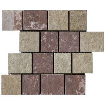 Керамогранит Cir Serenissima Molo Audace Mosaico Pave Mix Rosso