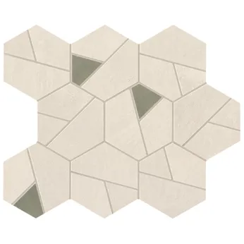 Керамогранит Atlas Concorde Boost Pro Ivory Mosaico Hex Olive