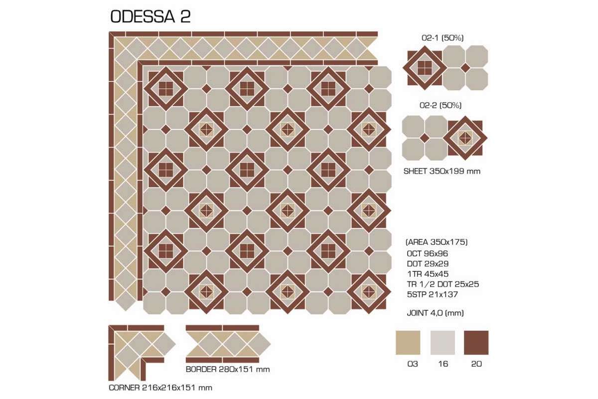 Керамогранит TopCer Victorian Designs (Викториан Дизайн) Odessa 2