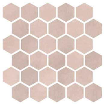 Керамогранит Cir Serenissima Materia Prima Mosaico Esagona Pink Velvet