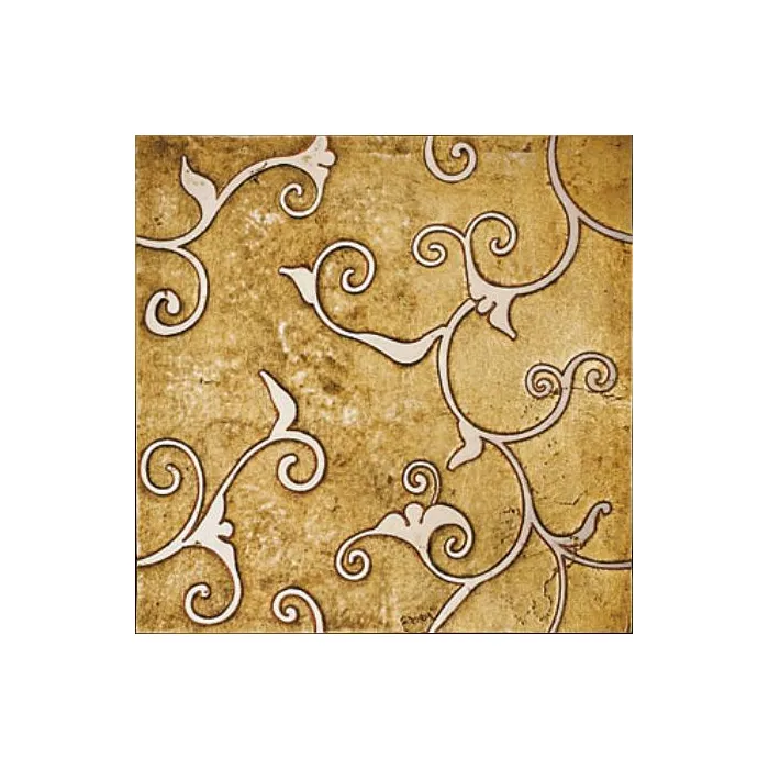 Мрамор Petra Antiqua Lacche 1 DAMASCO 1 Fondo Oro - Decoro Biancone 30,5 x 30,5