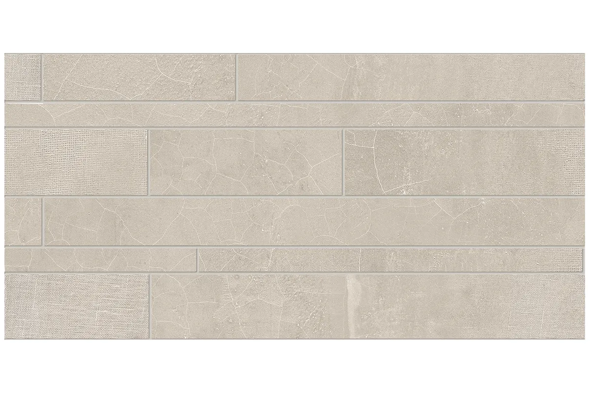Керамогранит Provenza by Emil Group Gesso Listelli Sfalsati Taupe Linen