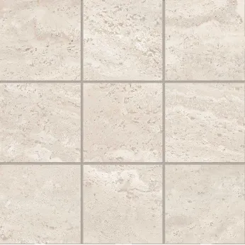 Керамогранит Emil Ceramica Dual Travertine Poro Chiuso White Mosaico 10x10