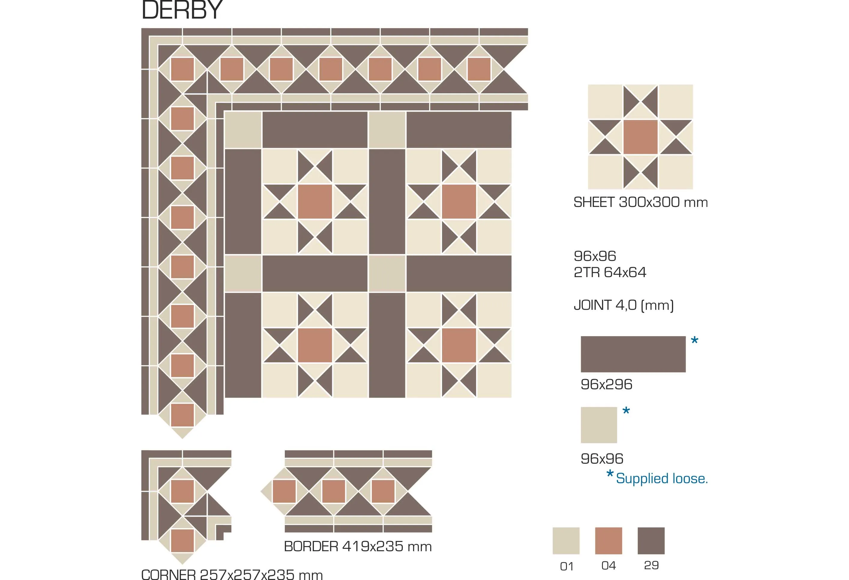 Керамогранит TopCer Victorian Designs Derby