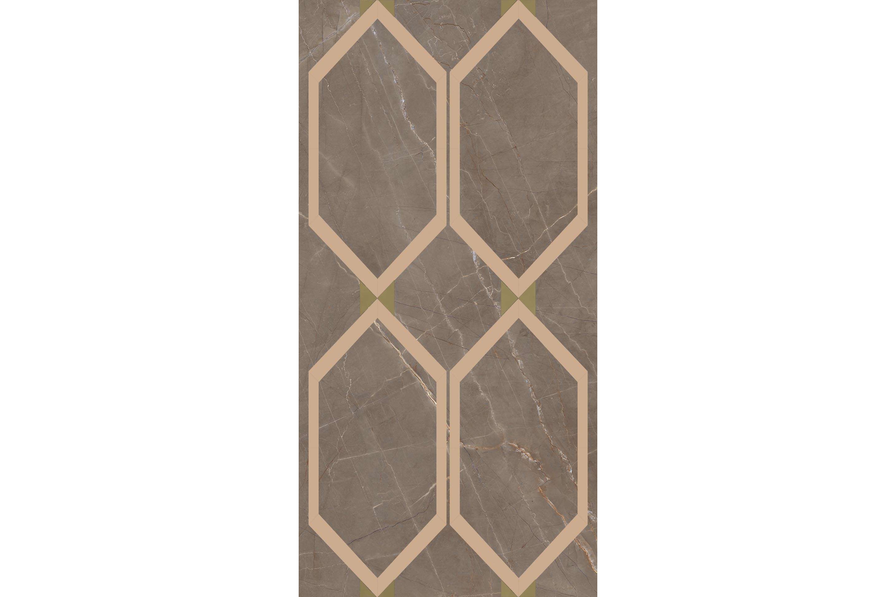 Керамогранит MaxFine by Iris FMG Design Your Slabs Hexagon Peach