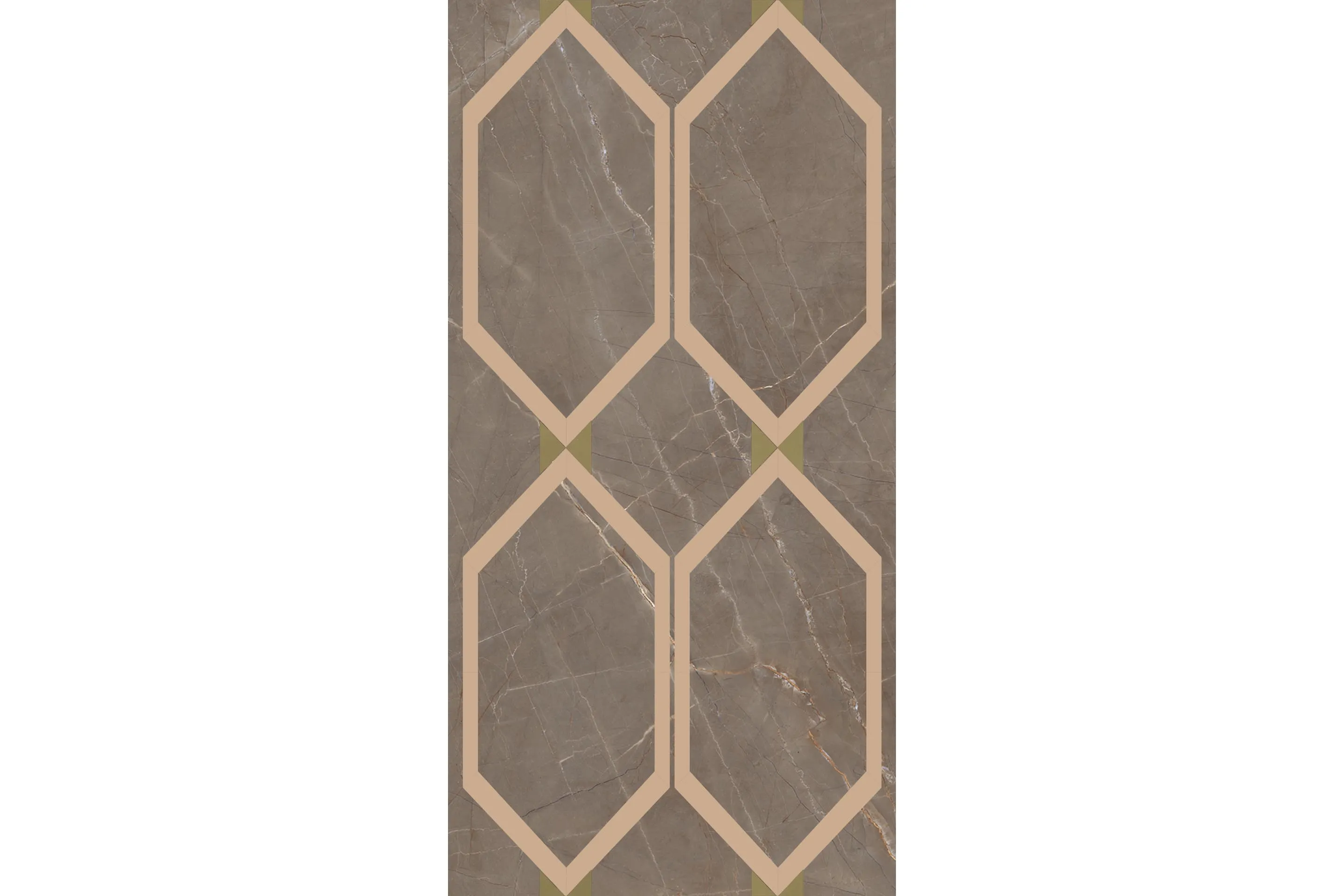 Керамогранит MaxFine by Iris FMG Design Your Slabs Hexagon Peach