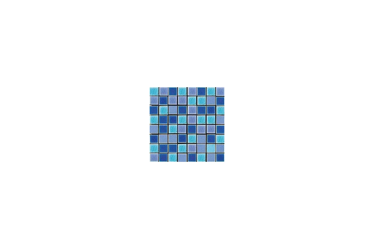 Керамогранит Cerasarda Pitrizza Mosaico Tessera Mare Mix Acqua Marina