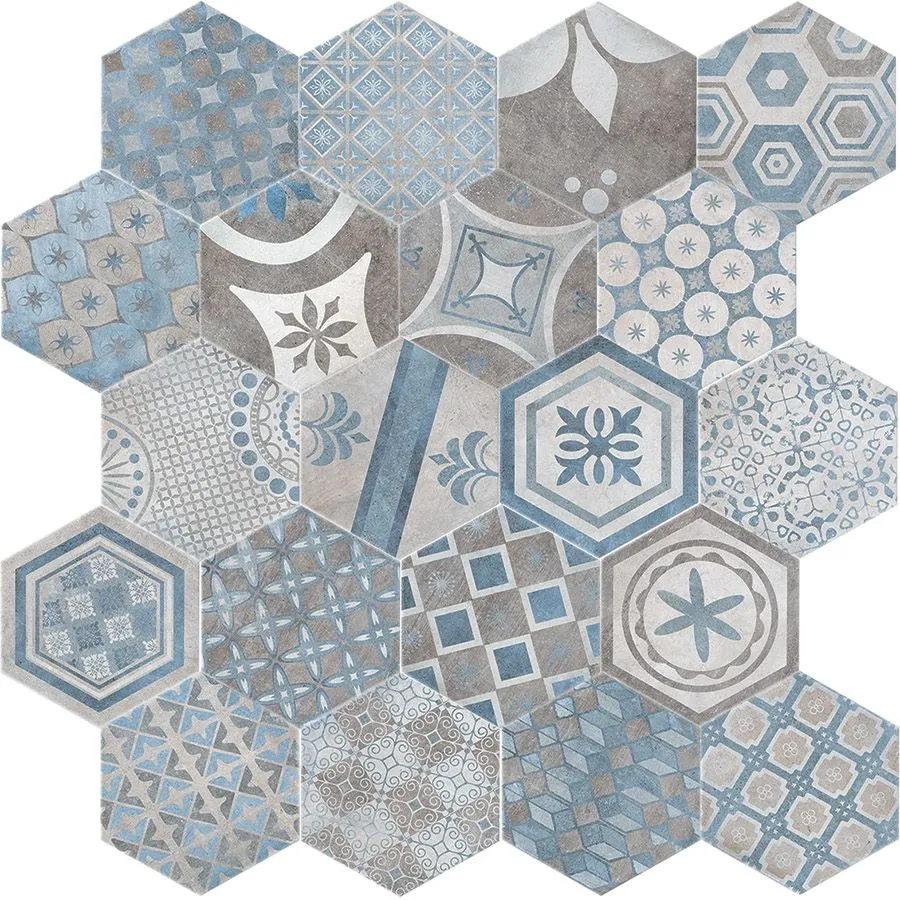 Керамогранит Cir Serenissima New Orleans Esagona French Quarter Mix 24x27,7 BOURBON STREET