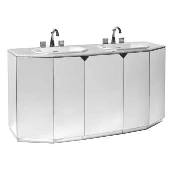 Originali Interni Italiani FANTASMA BASE PORTA LAVABO DOPPIO 165x60x85h, 2 ANTE E CASSETTONE