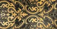 SHIRAZ 2 37 Fondo Nero Marquinia - Decoro Oro 30,5 x 60