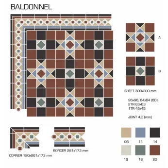 Керамогранит TopCer Victorian Designs Baldonnel