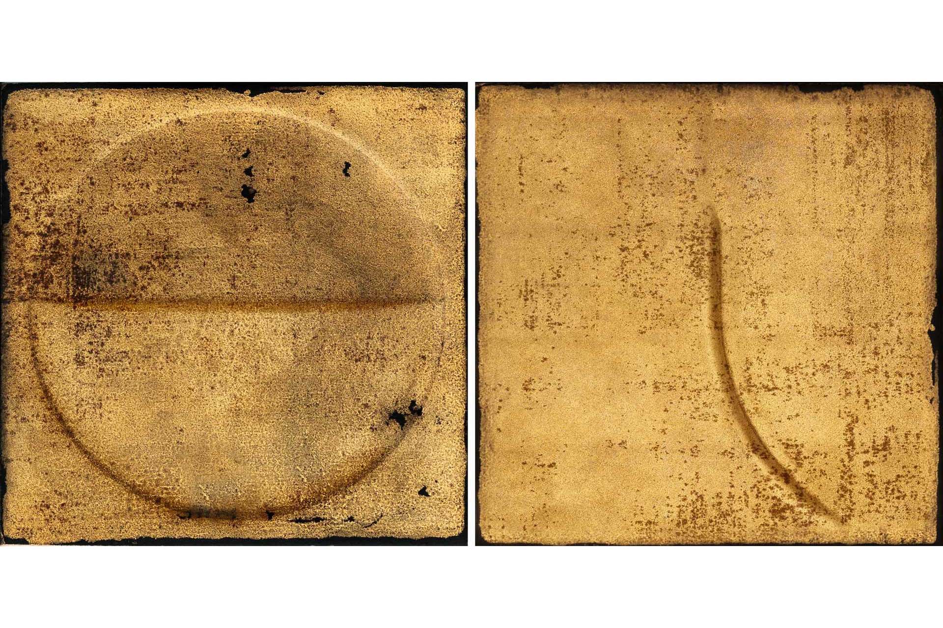 Керамогранит Iris Ceramica Bottega d'arte Terrecotte Motivi Oro Satinato Ebano