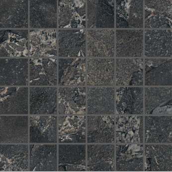 Керамогранит Provenza by Emil Group Unique Intensity Cobblestone Black Mosaico 5x5
