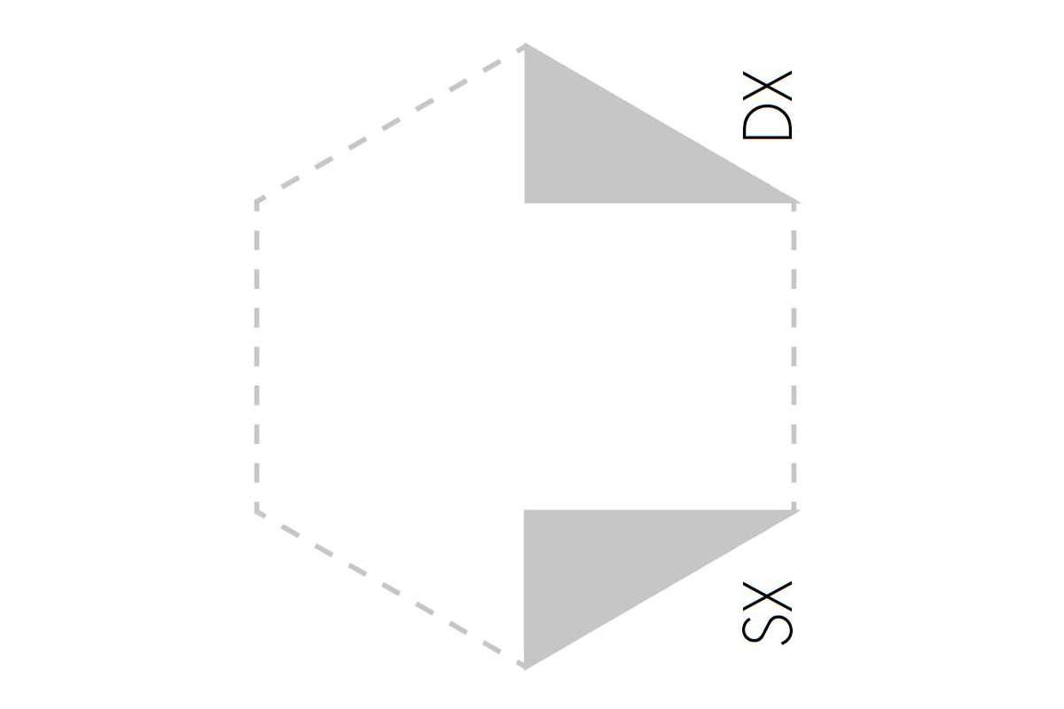 Керамогранит EtruriaDesign Hex (Хекс) Triangolo Sx/Dx