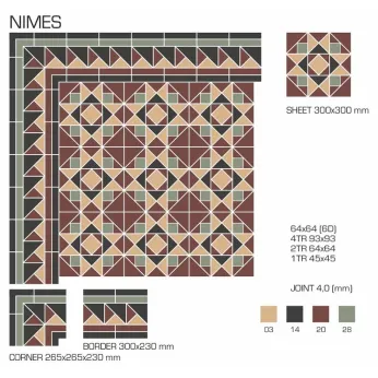 Керамогранит TopCer Victorian Designs Nimes