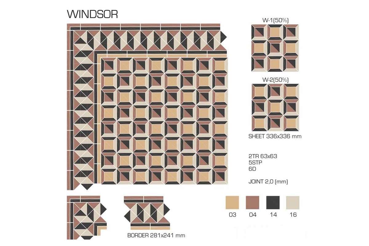 Керамогранит TopCer Victorian Designs (Викториан Дизайн) Windsor