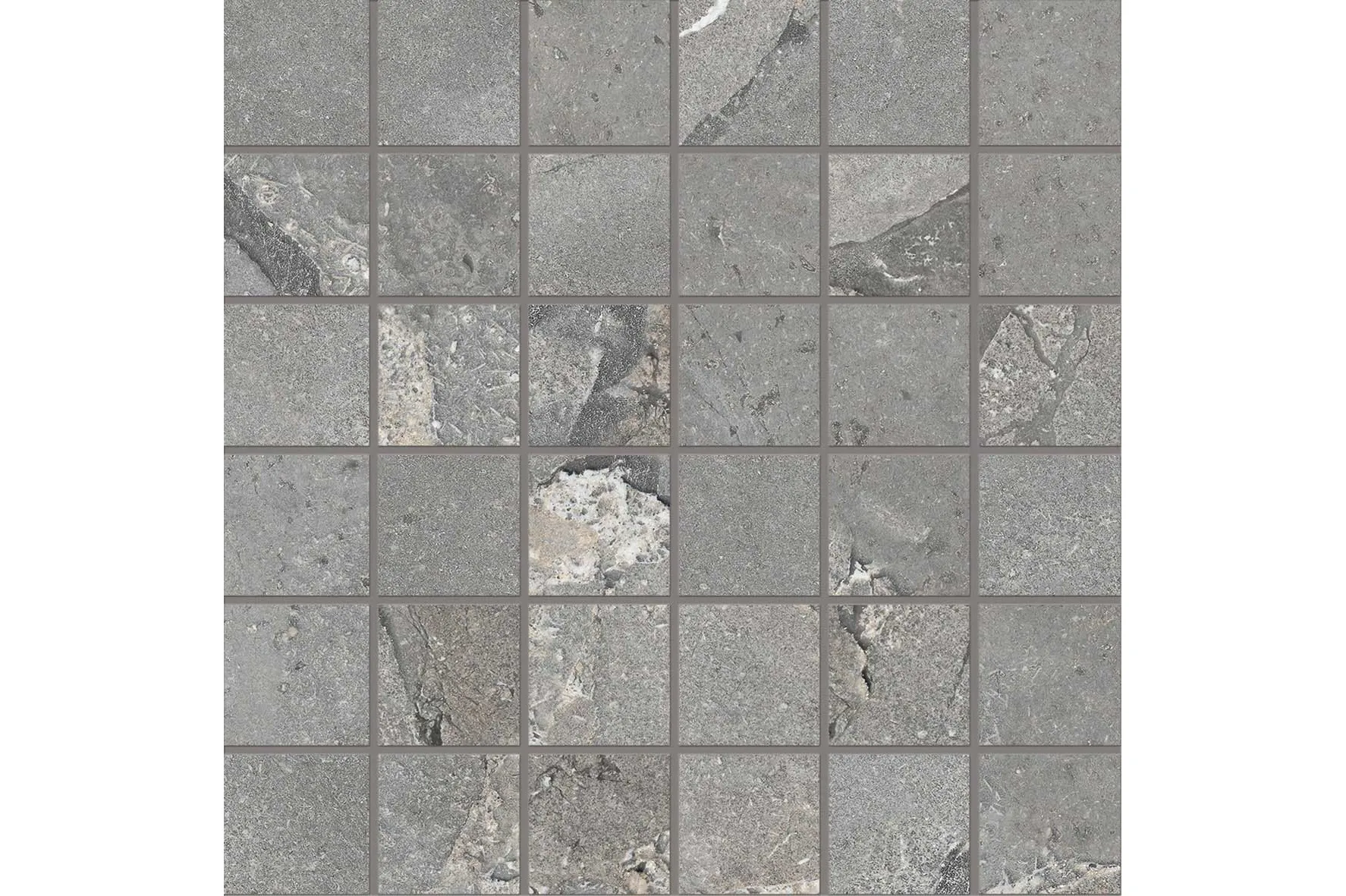 Керамогранит Provenza by Emil Group Unique Intensity Cobblestone Grey Mosaico 5X5