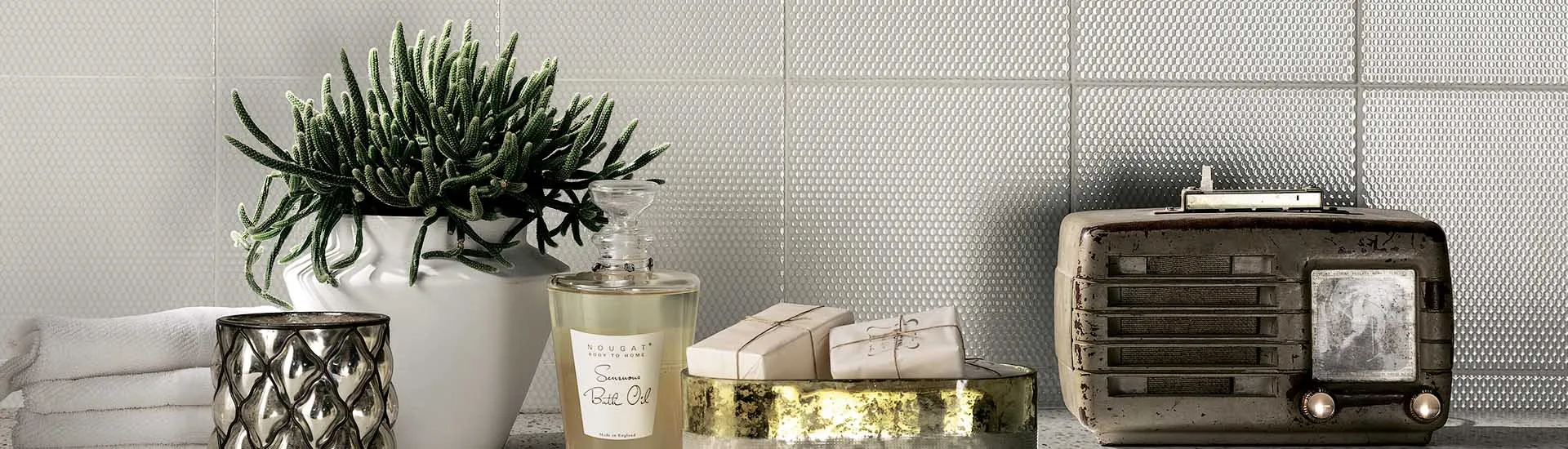 Керамогранит Diesel Living with Iris Ceramica Fence White Micro