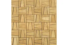 Мрамор Petra Antiqua Mosaici/Mosaics Mosaico 5X5 Su Rete Maya Travertino Chiaro
