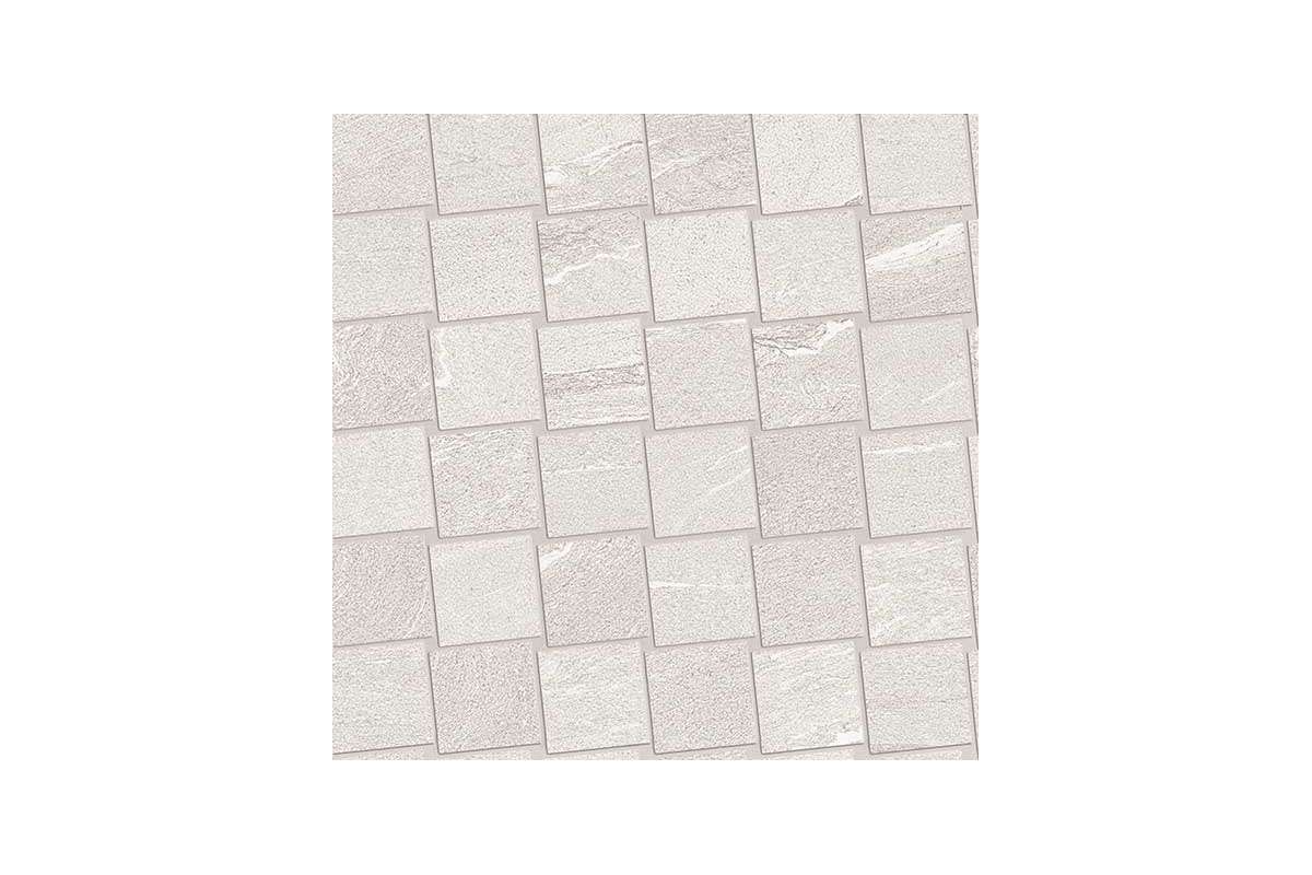 Керамогранит Ergon by Emil Group Stone Talk Mosaico Dado Martellata White