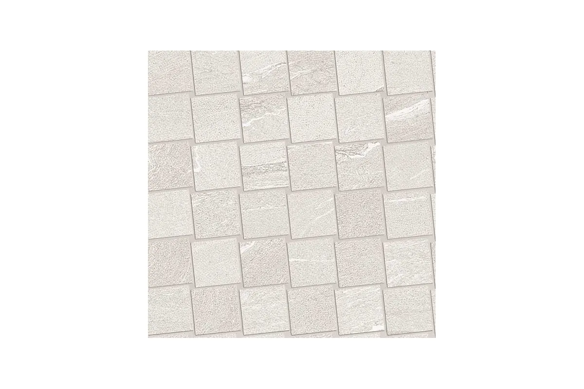 Керамогранит Ergon by Emil Group Stone Talk Mosaico Dado Martellata White
