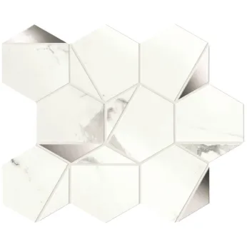 Керамогранит Atlas Concorde Marvel Shine Statuario Supremo Platino Hex Shiny