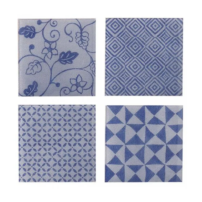 Мозаика Settecento (Сеттеченто) Musiva (Музива) Musiva Decoro " B " Blu 9.2x9.2 (4 Pezzi)