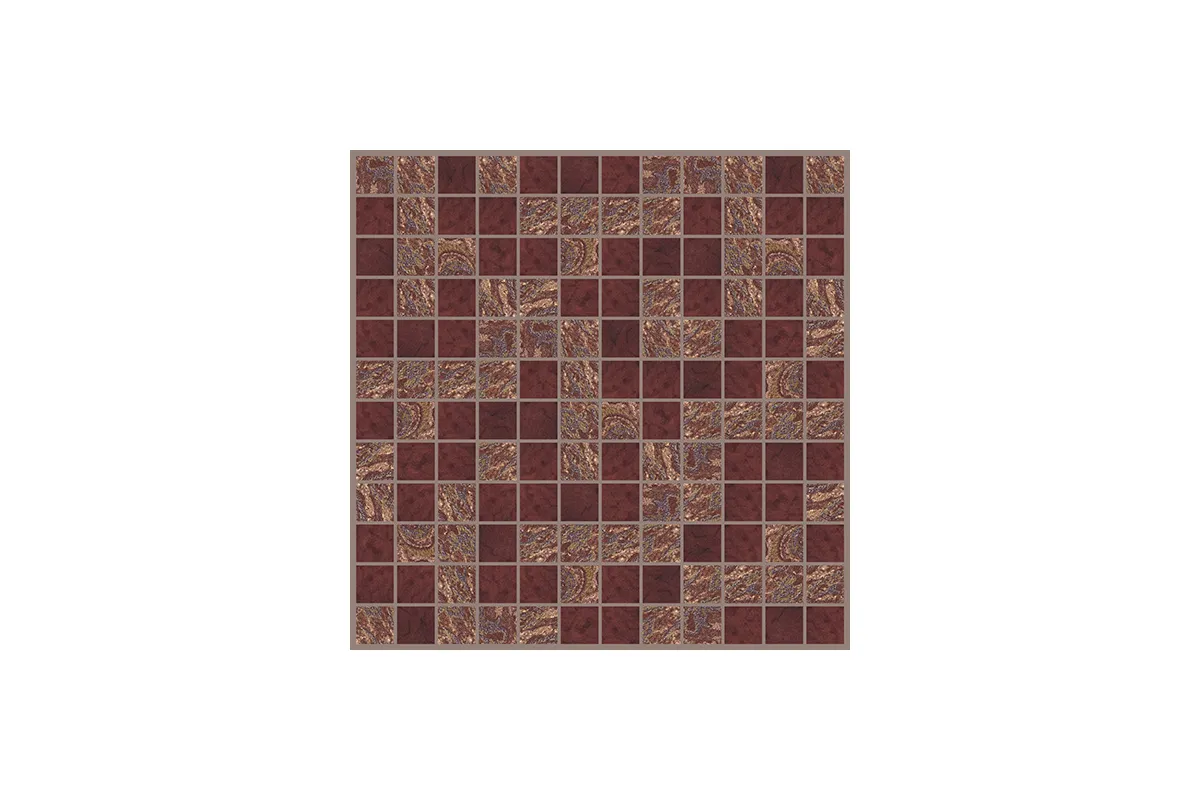 Керамогранит Decoratori Bassanesi Luci di Venezia Intreccio Small Luci-Riflesso-Red