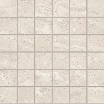 Керамогранит Emil Ceramica Dual Travertine Poro Aperto White Mosaico 5x5