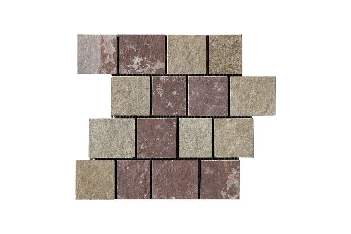 Керамогранит Cir Serenissima Molo Audace Mosaico Pave Mix Rosso