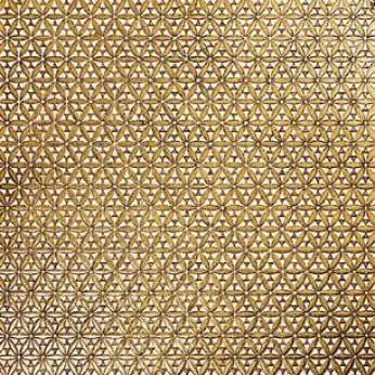 Мрамор Petra Antiqua Lacche 1 OPTICAL 7 Fondo Biancone - Decoro Oro 30,5 x 30,5