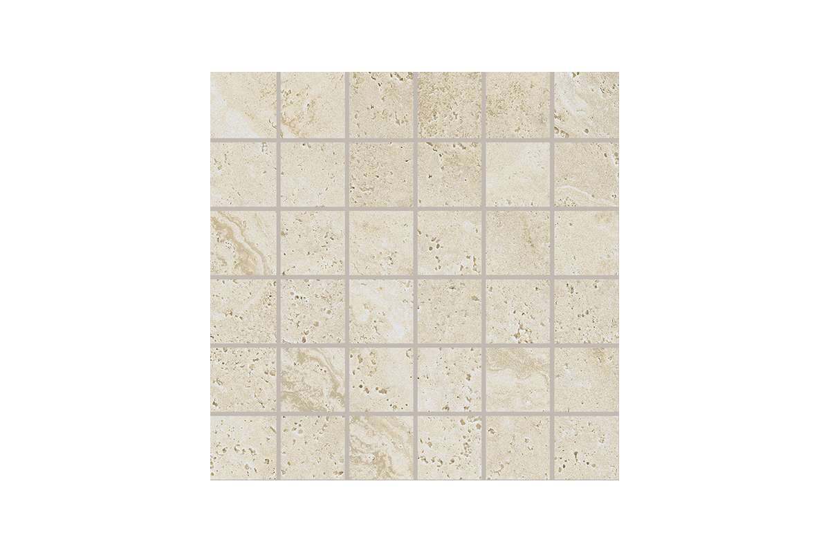 Керамогранит Provenza by Emil Group Unique Travertine Mosaico 5X5 Minimal Cream