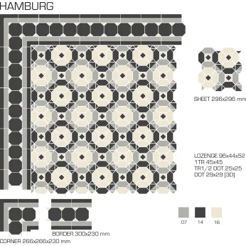 Керамогранит TopCer Victorian Designs Hamburg design